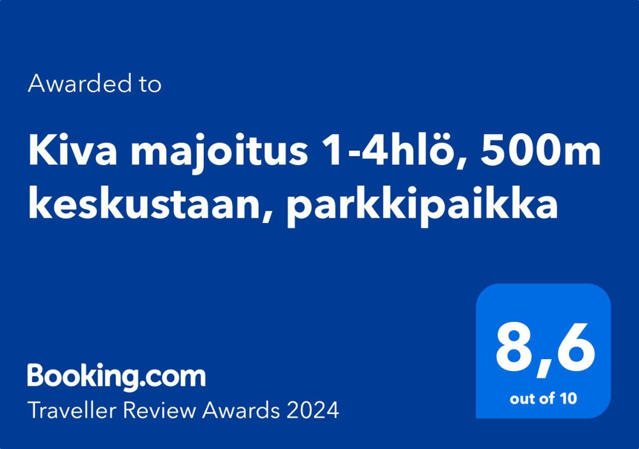 Apartament Kiva Majoitus 1-4Hloe, 500M Keskustaan, Parkkipaikka Oulu Zewnętrze zdjęcie